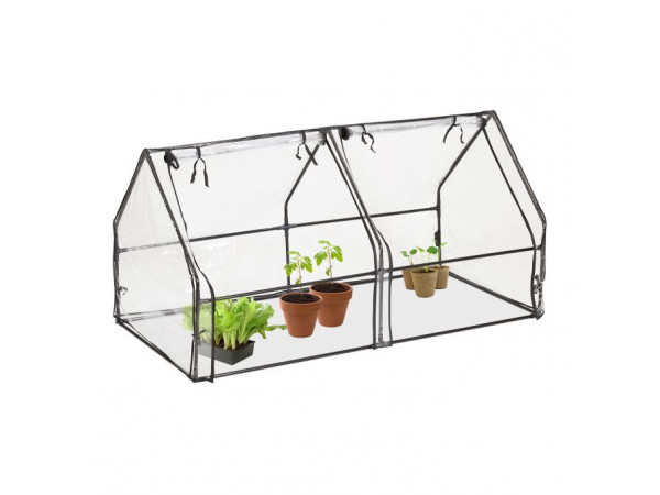 Fóliový skleník s 2 oknami, transparentný RD35693 Fóliový skleník s 2 oknami, transparentný RD35693