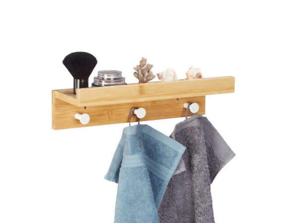 Nástenná polica s 3 háčikmi, RD46290 