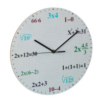 Nástenné hodiny s matematickými vzorcami, RD43042 Nástenné hodiny s matematickými vzorcami, RD43042