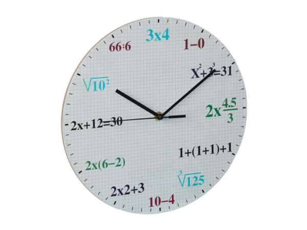 Nástenné hodiny s matematickými vzorcami, RD43042 Nástenné hodiny s matematickými vzorcami, RD43042