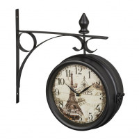 Staničné hodiny obojstranné Paris RD39584 čierna, 22cm Staničné hodiny obojstranné Paris RD39584 čierna, 22cm