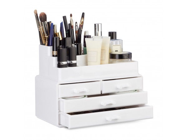 Organizér na make-up so 4 zásuvkami RD23147 biela Organizér na make-up so 4 zásuvkami RD23147 biela