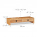 Bambusový podstavec pod monitor s 2 zásuvkami RD5701, 56 cm Bambusový podstavec pod monitor s 2 zásuvkami RD5701, 56 cm