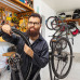Sada 2 ks nástenných držiakov na bicykel RD9919 modrá Sada 2 ks nástenných držiakov na bicykel RD9919 modrá