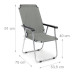 Skladacia kempingová stolička s podrúčkami, RD32632