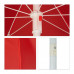 Okrúhly záhradný slnečník červený, RD20901 Okrúhly záhradný slnečník červený, RD20901