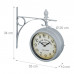 Staničné hodiny obojstranné RD39583 šedá, 22cm Staničné hodiny obojstranné RD39583 šedá, 22cm
