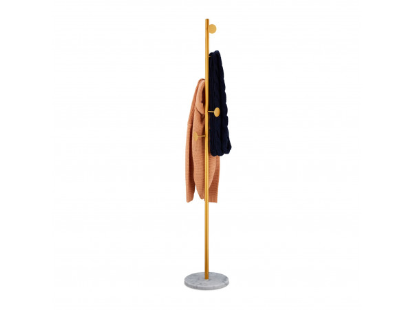 Stojan na kabáty mramor 172cm RD2758 zlatá- biela Stojan na kabáty mramor 172cm RD2758 zlatá- biela