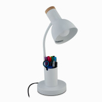 Stolná lampa s držiakom na pero,biela RD46122 Stolná lampa s držiakom na pero,biela RD46122