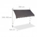 Balkónová markíza sivá 250cm, RD23701 Balkónová markíza sivá 250cm, RD23701