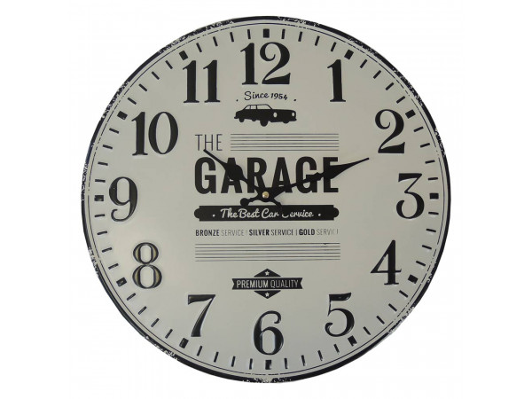 Nástenné hodiny kovové Vintage, Garage, HM12MH, 40cm Nástenné hodiny kovové Vintage, Garage, HM12MH, 40cm