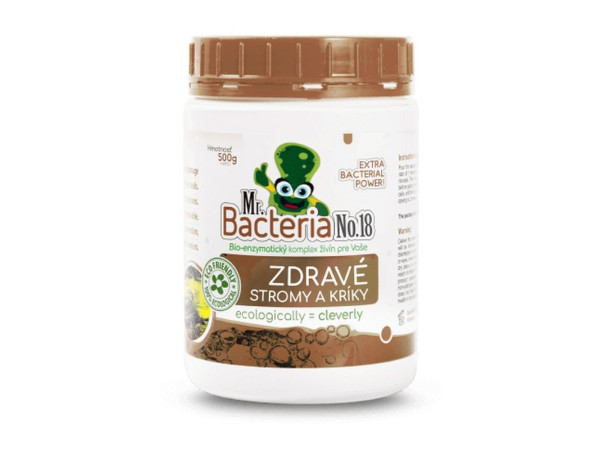 Aktivátor Mr.Bacteria No.18, živiny pre zdravé stromy a kríky, 500g Aktivátor Mr.Bacteria No.18, živiny pre zdravé stromy a kríky, 500g
