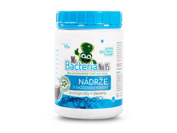 Aktivátor Mr.Bacteria No.15, do nádrže s dažďovou vodou, 500 g Aktivátor Mr.Bacteria No.15, do nádrže s dažďovou vodou, 500 g