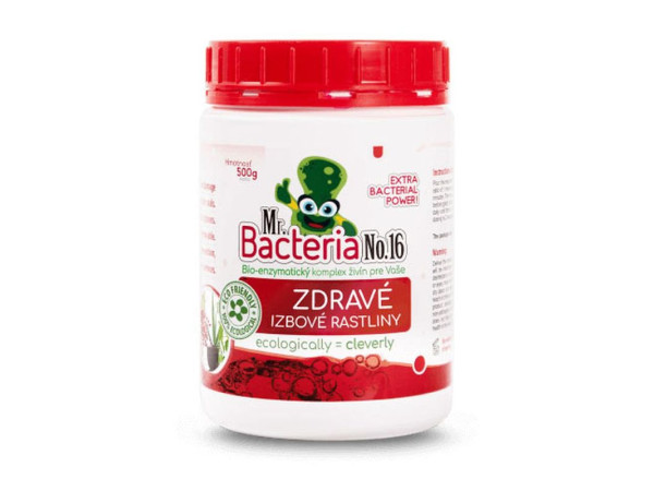 Aktivátor Mr.Bacteria No.16, živiny pre zdravé izbové rastliny, 500g Aktivátor Mr.Bacteria No.16, živiny pre zdravé izbové rastliny, 500g