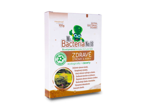 Aktivátor Mr.Bacteria No.18, živiny pre zdravé stromy a kríky, 100g Aktivátor Mr.Bacteria No.18, živiny pre zdravé stromy a kríky, 100g