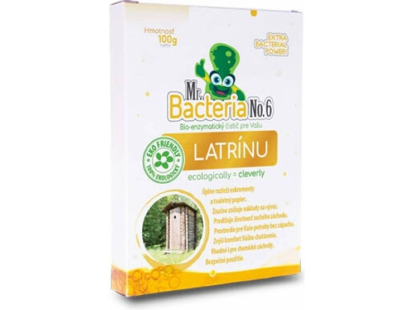 Aktivátor Mr.Bacteria No.6, do latríny, 100g Aktivátor Mr.Bacteria No.6, do latríny, 100g