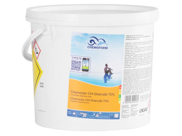 Chlór Chemoform 0605, granulát, 70%, 5 kg Chlór Chemoform 0605, granulát, 70%, 5 kg