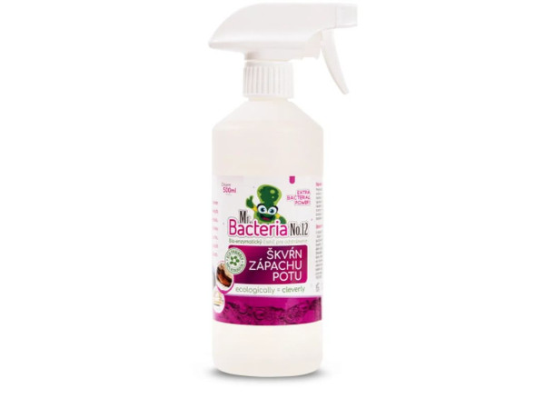 Čistič Mr.Bacteria No.12, na odstraňovanie škvŕn,zápachu a potu, 0.5L Čistič Mr.Bacteria No.12, na odstraňovanie škvŕn,zápachu a potu, 0.5L