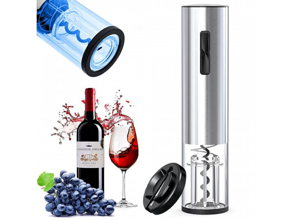 Elektrický vývrtkový otvárač na víno LED, USB VERK GROUP 7090