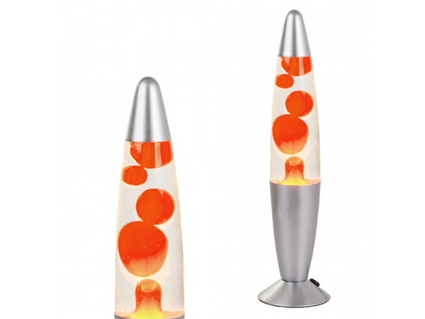 Dizajnová lávová lampa 34,5 cm oranžová 18157 Dizajnová lávová lampa 34,5 cm oranžová 18157