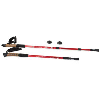 Nordic walking palice s korkovou rukoväťou červená, Verk 14010_CZE
