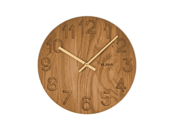 Drevené hodiny OAK Vlaha VCT1123, 34cm Drevené hodiny OAK Vlaha VCT1123, 34cm