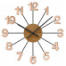 Drevené hodiny Vlaha design VCT1074, ružová