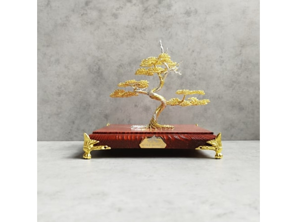 Drôtený bonsaj Luxury Collection S- 15x15cm, gold/silver Drôtený bonsaj Luxury Collection S- 15x15cm, gold/silver