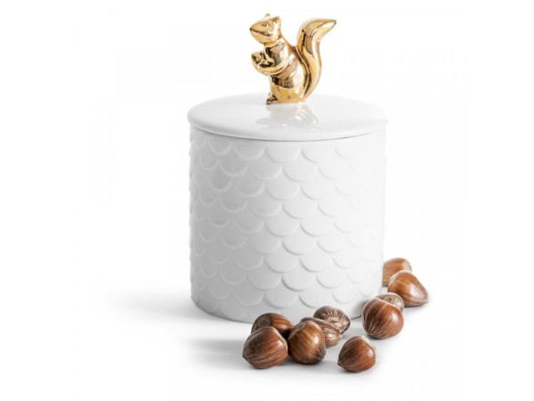 Porcelánová dóza Sagaform Winter Squirrel 5017703, biela 450ml Porcelánová dóza Sagaform Winter Squirrel 5017703, biela 450ml