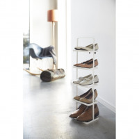 Prenosný stojan na topánky Yamazaki Tower Shoe Rack vysoký, biely Prenosný stojan na topánky Yamazaki Tower Shoe Rack vysoký, biely