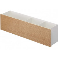 Variabilný organizér Yamazaki RIN 5169, kov/drevo, biely Variabilný organizér Yamazaki RIN 5169, kov/drevo, biely