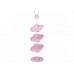 Stojan na detské topánky Yamazaki Cat 7962, na 4 páry, š.18 cm, kov/plast, ružový