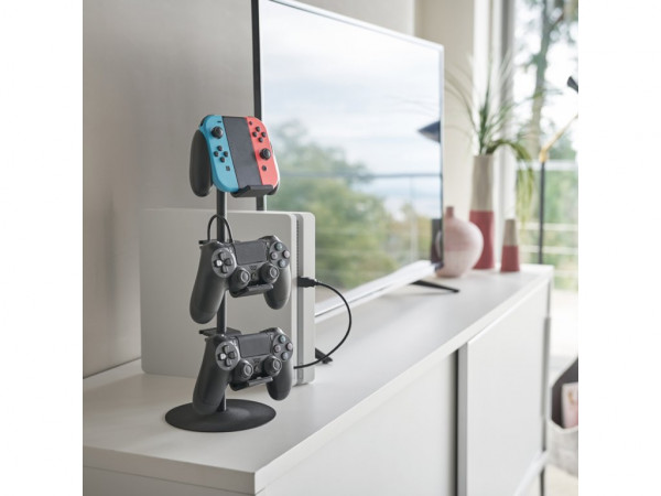 Stojan na herné ovládače Yamazaki 5089, čierny