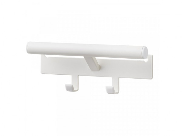 Vešiak na batoh Yamazaki Tower 5316, KOV/PLAST, Š.26 cm, biely Vešiak na batoh Yamazaki Tower 5316, KOV/PLAST, Š.26 cm, biely