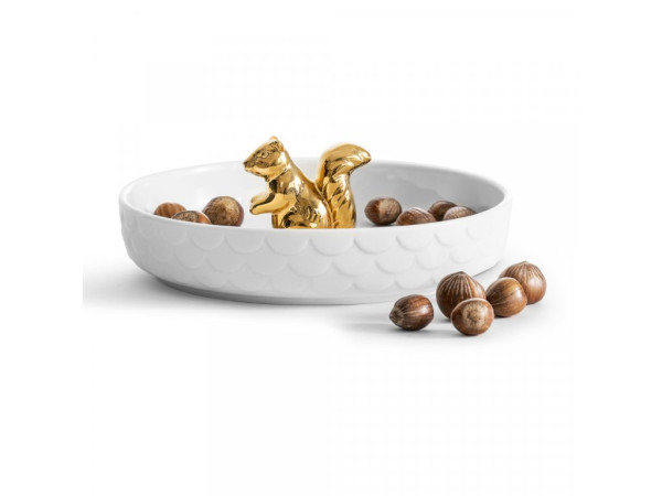 Porcelánová miska s veveričkou Sagaform Squirrel 5017722, biela Porcelánová miska s veveričkou Sagaform Squirrel 5017722, biela