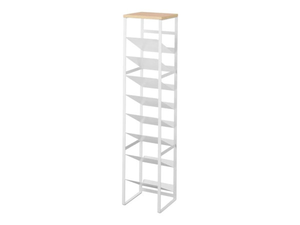 8-poschodový stojan na fľaše Yamazaki Tower 1491, biela 8-poschodový stojan na fľaše Yamazaki Tower 1491, biela