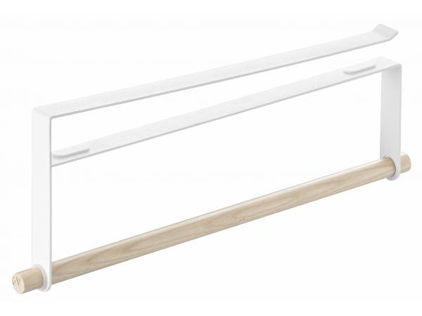 Držiak utierok pod policu Yamazaki Tosca Under Shelf Towel Holder, biely