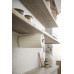 Držiak utierok pod policu Yamazaki Tosca Under Shelf Towel Holder, biely