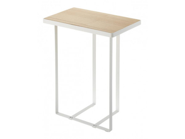 Stolík so stojanom na noviny Yamazaki Tower Magazine Rack & Table, biely Stolík so stojanom na noviny Yamazaki Tower Magazine Rack & Table, biely