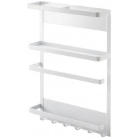 Veľký magnetický držiak Yamazaki Tower Magnetic Side Rack, biely Veľký magnetický držiak Yamazaki Tower Magnetic Side Rack, biely