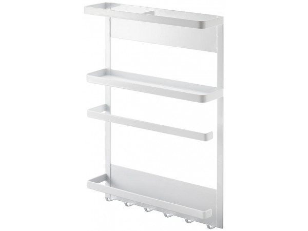 Veľký magnetický držiak Yamazaki Tower Magnetic Side Rack, biely Veľký magnetický držiak Yamazaki Tower Magnetic Side Rack, biely