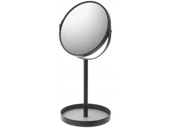 Zrkadlo s miskou Yamazaki Tower Make Up, čierne Zrkadlo s miskou Yamazaki Tower Make Up, čierne