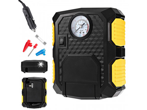 Autokompresor 12V LED 24019 čierna Autokompresor 12V LED 24019 čierna