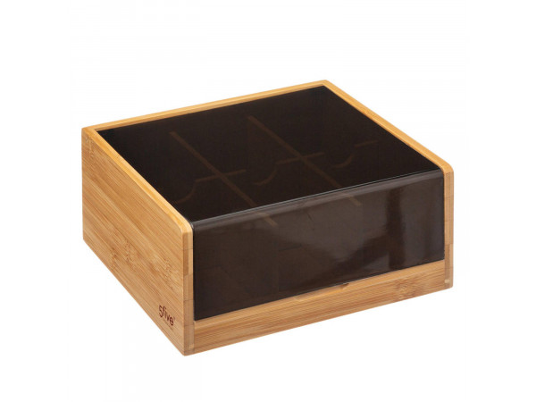 Čajový box so 6 priehradkami bambus 7754, 5Five Čajový box so 6 priehradkami bambus 7754, 5Five