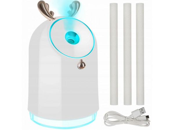 Mini zvlhčovač- difúzor 16366 biela 250ml USB Mini zvlhčovač- difúzor 16366 biela 250ml USB