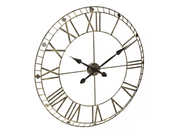 Nástenné kovové hodiny Atmosphera Vintage 3819, tmavošedá 77cm Nástenné kovové hodiny Atmosphera Vintage 3819, tmavošedá 77cm