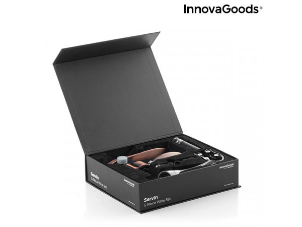 Sada doplnkov na víno Servin InnovaGoods 5ks 1246 Sada doplnkov na víno Servin InnovaGoods 5ks 1246