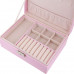 Šperkovnica v ružovej farbe s 2 poschodiami PD100R Šperkovnica v ružovej farbe s 2 poschodiami PD100R