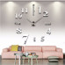 3D Nalepovacie hodiny DIY Clock Twelve Time, strieborná 90-130cm 3D Nalepovacie hodiny DIY Clock Twelve Time, strieborná 90-130cm