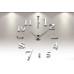 3D Nalepovacie hodiny DIY Clock Twelve Time, strieborná 90-130cm 3D Nalepovacie hodiny DIY Clock Twelve Time, strieborná 90-130cm